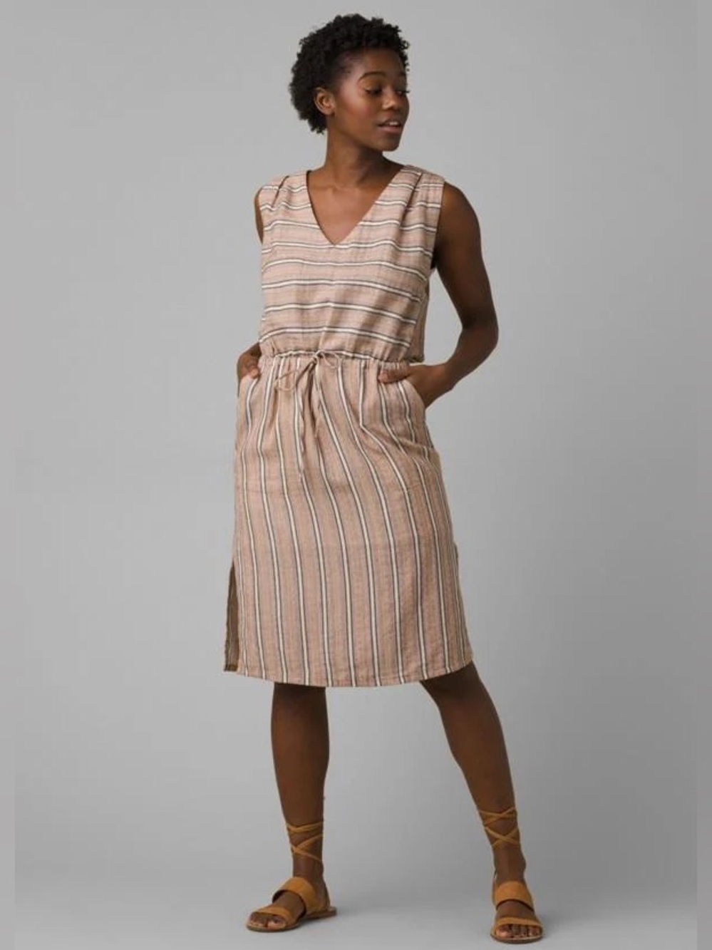 NWT Prana Ecotropics dress copper stripe sz sm